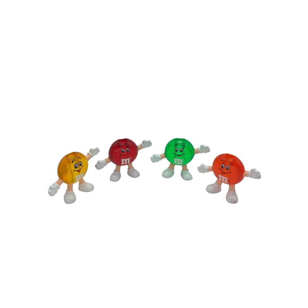 M&M's Candy Figure Christmas String Light Covers Globes Red Green Yellow Orange